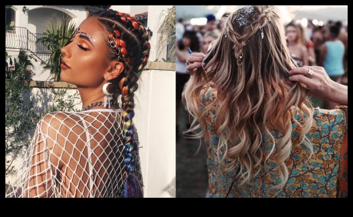 Ξανθά μαλλιά και φεστιβάλ Διασκέδαση: Μποέμικο χτενίσματα για λάτρεις της μουσικής